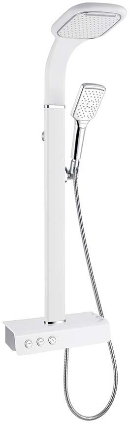 SY-SF2036LWT Nubian Waterfall Thermostatic Panel Shower - White SY-SF2036LWT Nubian Waterfall Thermostatic Panel Shower - White